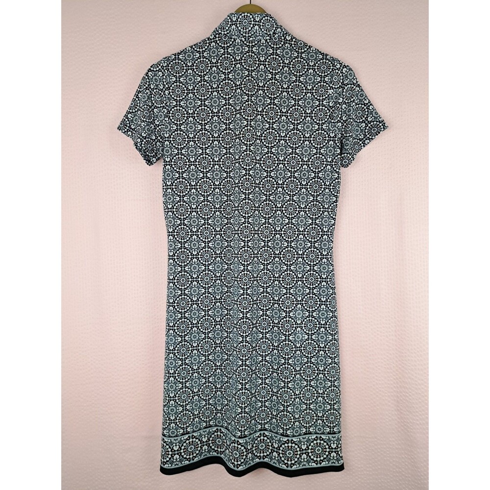 Max Studio Shirt Polo Dress Floral Mandala Pattern Short sleeve Size S - Picture 9 of 12